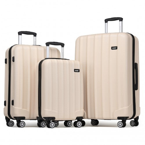 Kono K1773 Hard Shell 3 Piece Suitcase Set