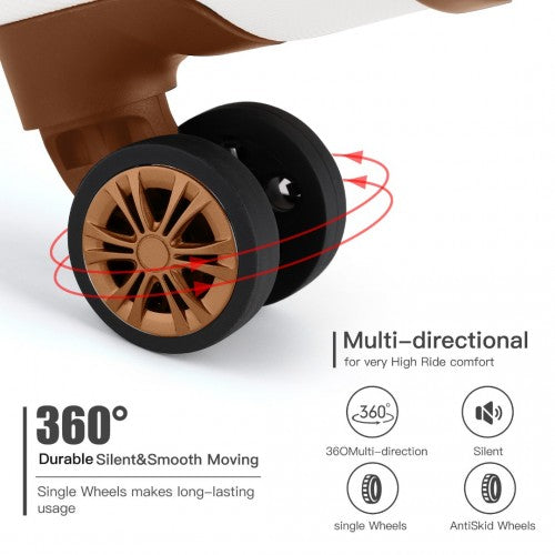 Kono K1773 Hard Shell Medium Suitcase - 24 Inch