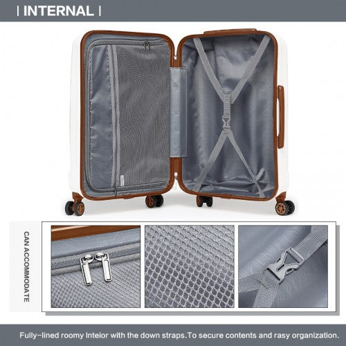 Kono K1773 Hard Shell Medium Suitcase - 24 Inch
