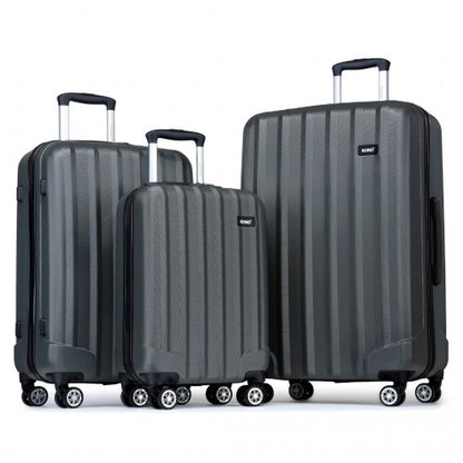 Kono K1773 Hard Shell 3 Piece Suitcase Set
