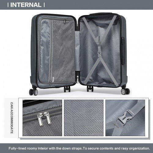 Kono K1773 Hard Shell 3 Piece Suitcase Set