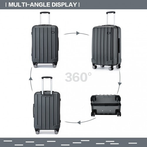 Kono K1773 Hard Shell 3 Piece Suitcase Set