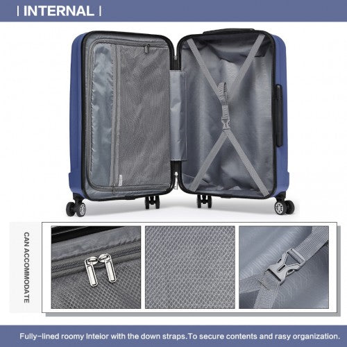 Kono K1773 Hard Shell Large Suitcase - 28 Inch