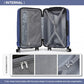 Kono K1773 Hard Shell Medium Suitcase - 24 Inch