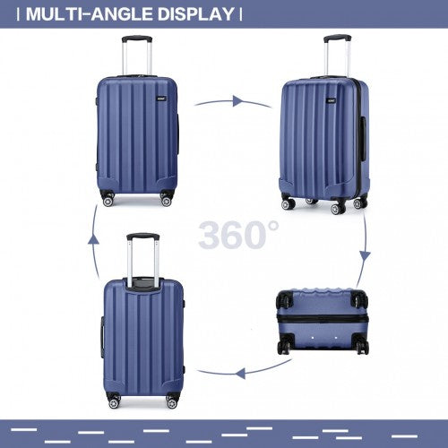 Kono K1773 Hard Shell Medium Suitcase - 24 Inch