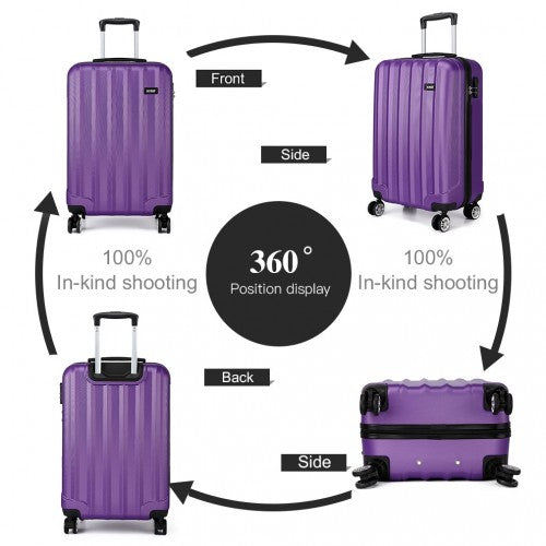 Kono K1773L Hard Shell Cabin Suitcase - 19 Inch