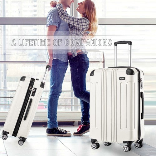 Kono K1777 Hard Shell 3 Piece Suitcase Set