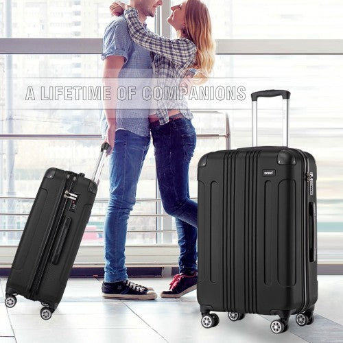 Kono K1777 Hard Shell Medium Suitcase - 24 Inch