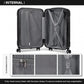 Kono K1777 Hard Shell Medium Suitcase - 24 Inch
