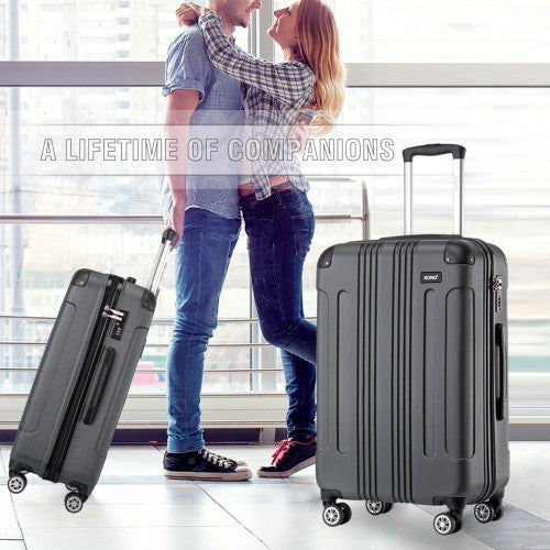 Kono K1777 Hard Shell Medium Suitcase - 24 Inch