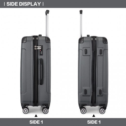Kono K1777 Hard Shell Medium Suitcase - 24 Inch