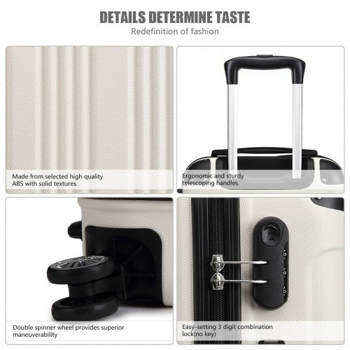 Kono K1777L Hard Shell Cabin Suitcase - 19 Inch