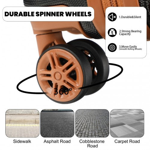 Kono K1871 Hard Shell Cabin Suitcase - 16 Inch