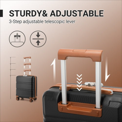Kono K1871 Hard Shell Cabin Suitcase - 16 Inch