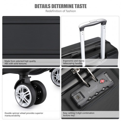 Kono K1871 Hard Shell Medium Suitcase - 24 Inch