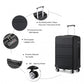 Kono K1871 Hard Shell Suitcase - 28 Inch