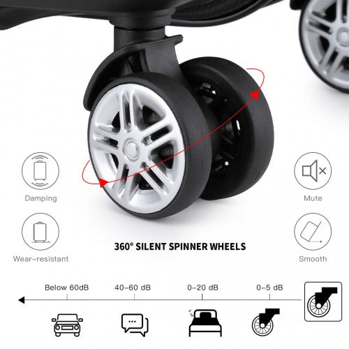 Kono K1871 Hard Shell Medium Suitcase - 24 Inch