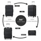 Kono K1871 Hard Shell Suitcase - 28 Inch