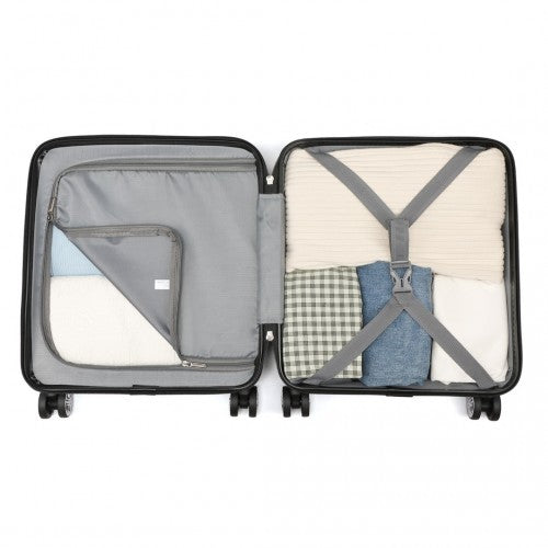 Kono K1871 Hard Shell Cabin Suitcase - 16 Inch