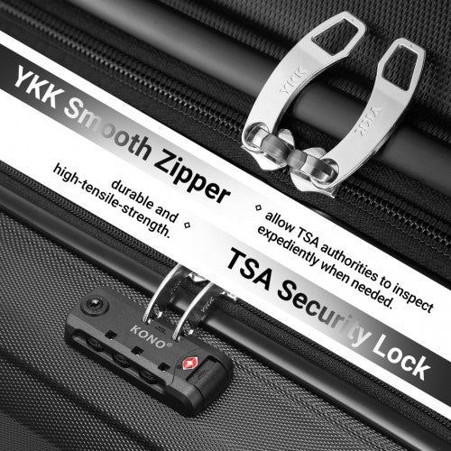 Kono K1871 Hard Shell Cabin Suitcase - 16 Inch