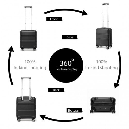 Kono K1871 Hard Shell Cabin Suitcase - 16 Inch