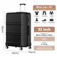 Kono K1871 Hard Shell Large Suitcase - 32 Inch