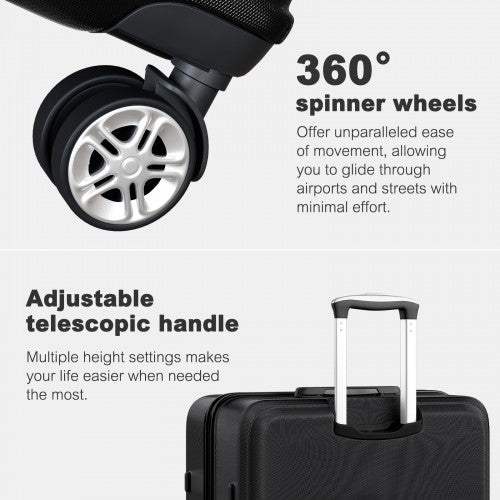 Kono K1871 Hard Shell Large Suitcase - 32 Inch