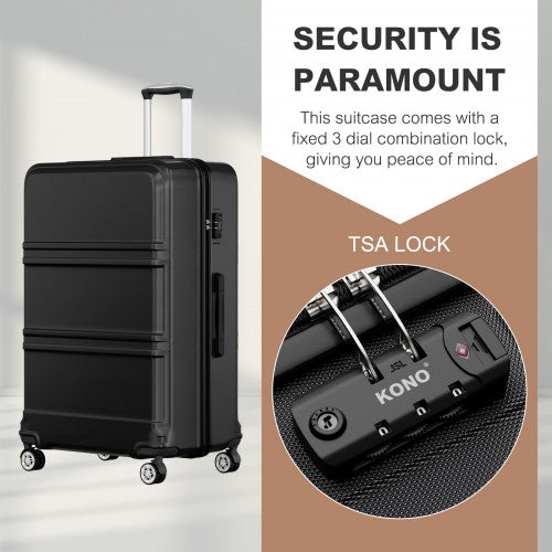 Kono K1871 Hard Shell Large Suitcase - 32 Inch