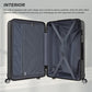 Kono K1871 Hard Shell Large Suitcase - 32 Inch