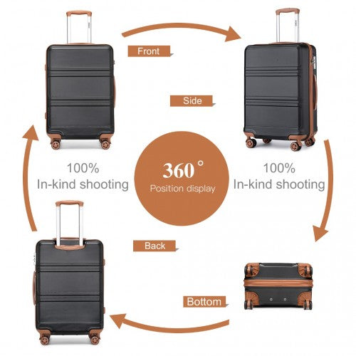 Kono K1871 Hard Shell Large Suitcase - 28 Inch