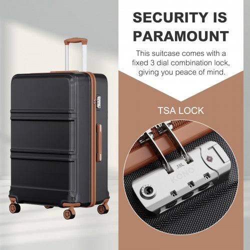 Kono K1871 Hard Shell Large Suitcase - 32 Inch