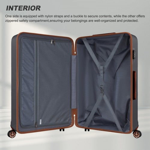 Kono K1871 Hard Shell Large Suitcase - 32 Inch