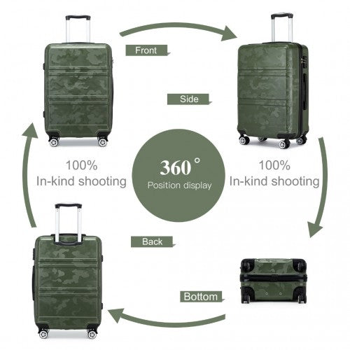 Kono K1871 Hard Shell Large Suitcase - 28 Inch