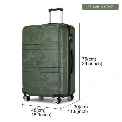 Kono K1871 Hard Shell Large Suitcase - 28 Inch