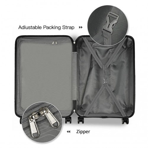 Kono K1871 Hard Shell Large Suitcase - 28 Inch
