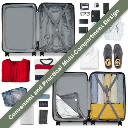 Kono K1871 Hard Shell Large Suitcase - 28 Inch