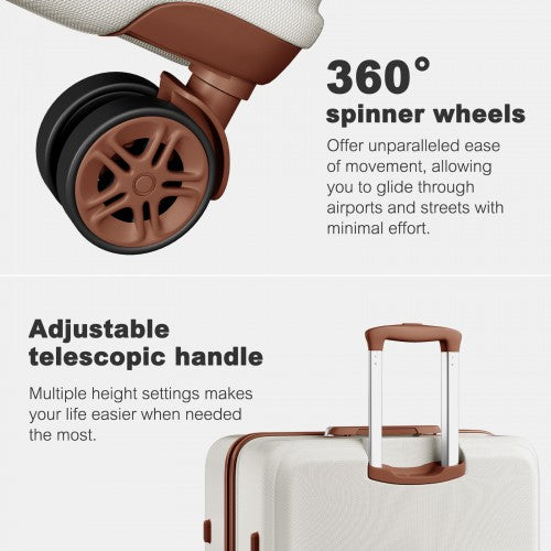 Kono K1871 Hard Shell Large Suitcase - 32 Inch