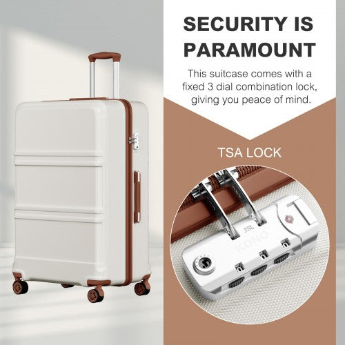 Kono K1871 Hard Shell Large Suitcase - 32 Inch