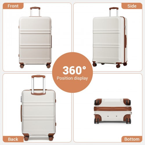 Kono K1871 Hard Shell Large Suitcase - 32 Inch