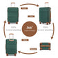 Kono K1871 Hard Shell Large Suitcase - 28 Inch