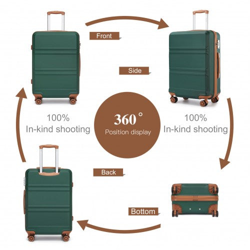 Kono K1871 Hard Shell Large Suitcase - 28 Inch