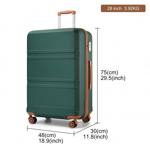 Kono K1871 Hard Shell Large Suitcase - 28 Inch