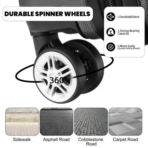 Kono K1871 Hard Shell Cabin Suitcase - 16 Inch