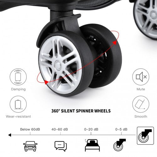 Kono K1871 Hard Shell Medium Suitcase - 24 Inch