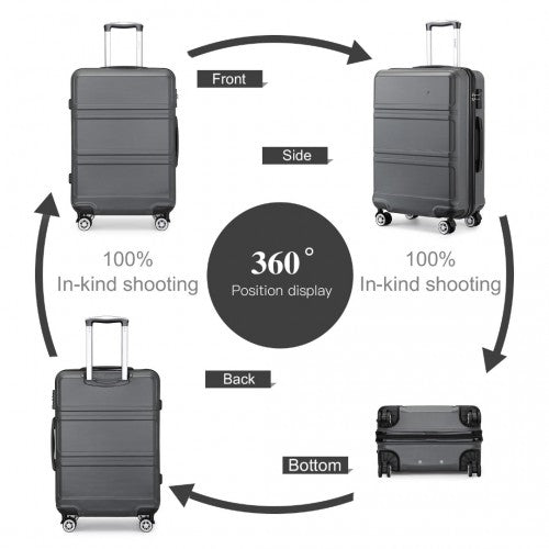 Kono K1871 Hard Shell Suitcase - 28 Inch