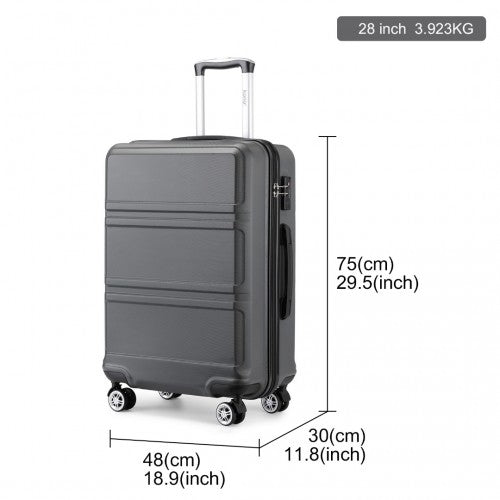 Kono K1871 Hard Shell Suitcase - 28 Inch
