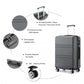 Kono K1871 Hard Shell Suitcase - 28 Inch