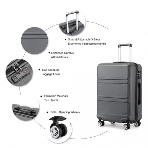 Kono K1871 Hard Shell Suitcase - 28 Inch