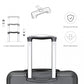 Kono K1871 Hard Shell Suitcase - 28 Inch