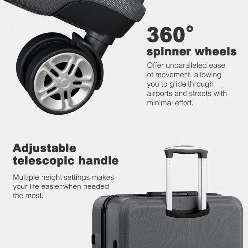 Kono K1871 Hard Shell Large Suitcase - 32 Inch